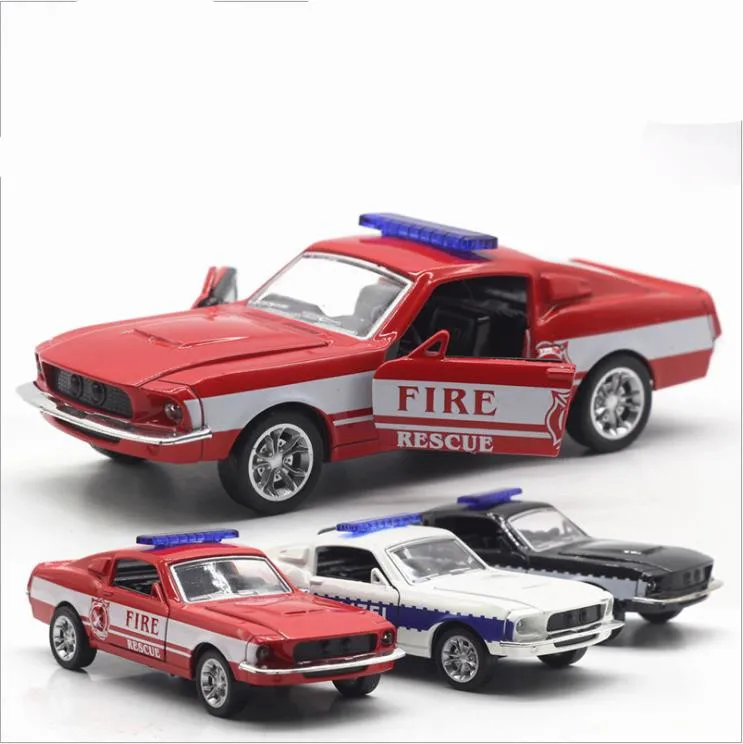 

High simulation Ford Mustang GT model,1: 32 alloy pull back toy cars,flashing & musical,diecast model swat cop car,free shpping