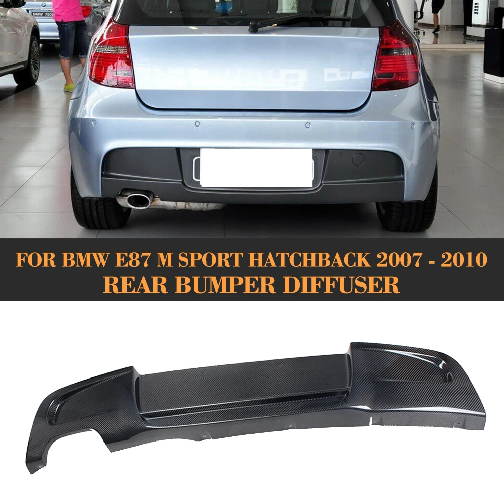 

For F87 Carbon fiber Rear bumper lip spoiler diffuser For BMW E87 M sport Hatchback Only 2007 2008 2009 2010 120i 130i