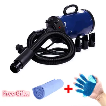 

Cheap Dog Grooming Dryer bs2400 Pet Hair Blower 220v/110v 2400w Eu Plug Pink Blue Color fast to russian