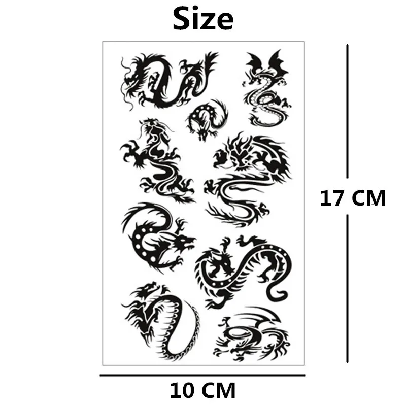 نو-TATY الأسود التنين الطوطم الوشم المؤقت هيئة الفن الذراع فلاش الوشم ملصقات 17*10 سنتيمتر للماء وهمية الحناء ألم الوشم نو-TATY الأسود التنين الطوطم الوشم المؤقت هيئة الفن الذراع فلاش الوشم ملصقات 17*10 سنتيمتر للماء وهمية الحناء ألم الوشم