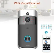 Умный WiFi беспроводной видео дверной звонок Домофон HD 720P широкоугольная камера двухстороннее аудио IP65 водонепроницаемая Домашняя безопасность