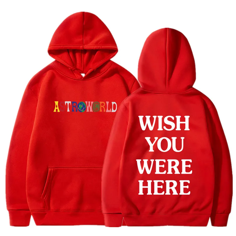 2019NEW мужские толстовки с капюшоном Travis Scott Astroworld WISH YOU WERE HERE Толстовка Мужская