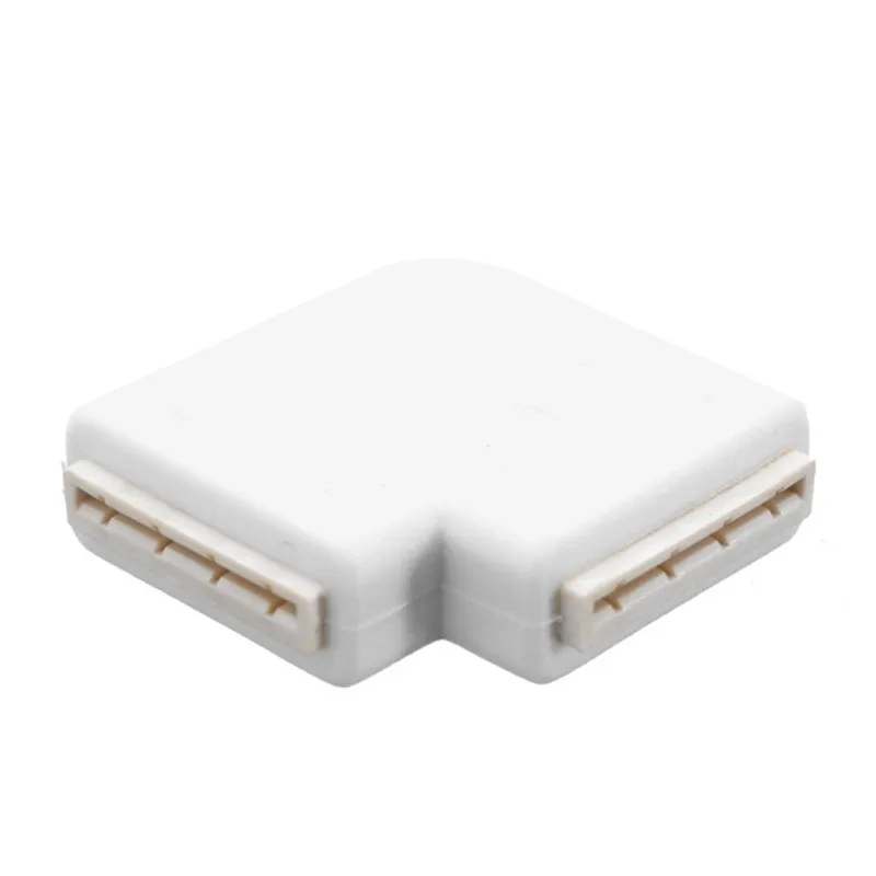 

Smuxi Solderless 4 Pin 10mm L Shape LED Connector For Connecting Corner Right Angle 3528 2811 2812 5050 RGB LED Strip