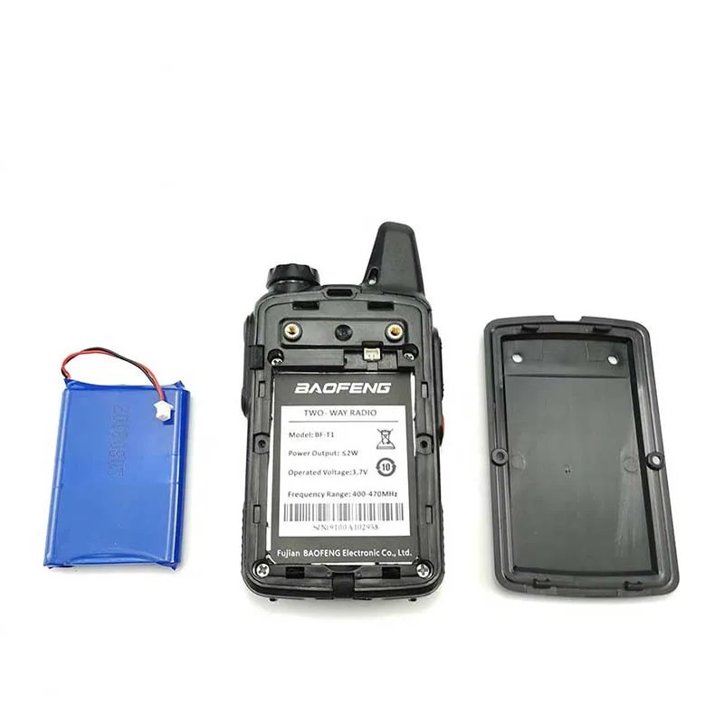 Baofeng BF T1 иди и болтай Walkie Talkie мини UHF 400 470 МГц двухстороннее радио Ham Радио Амадор