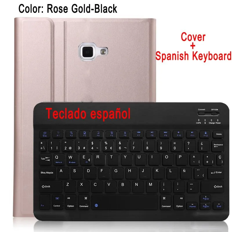 Spanish keyboard Английский, русским и испанским языком чехол для Samsung Galaxy Tab A A6 10,1 SM-T580 SM-T585 T580 T585 T580N T585N чехол Funda - Цвет: Spanish keyboard