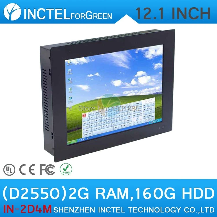 Atom D2550 2mm ultra-thin TV BOX Touch Screen All in One Desktop PC with 2G RAM 160G HDD