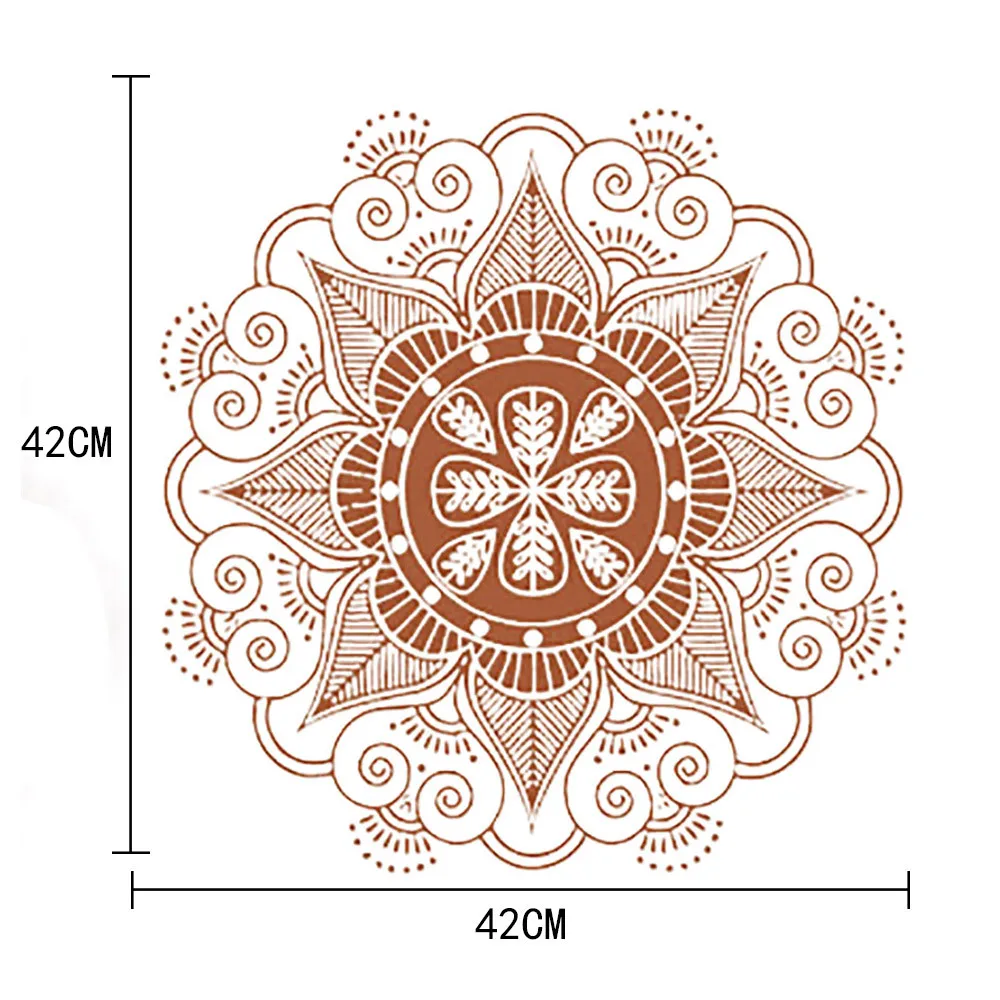 Мандала Цветок индийская спальня стикер на стену s переводка художественный стикер гостиная украшение Papel де Parede Infantil# B1
