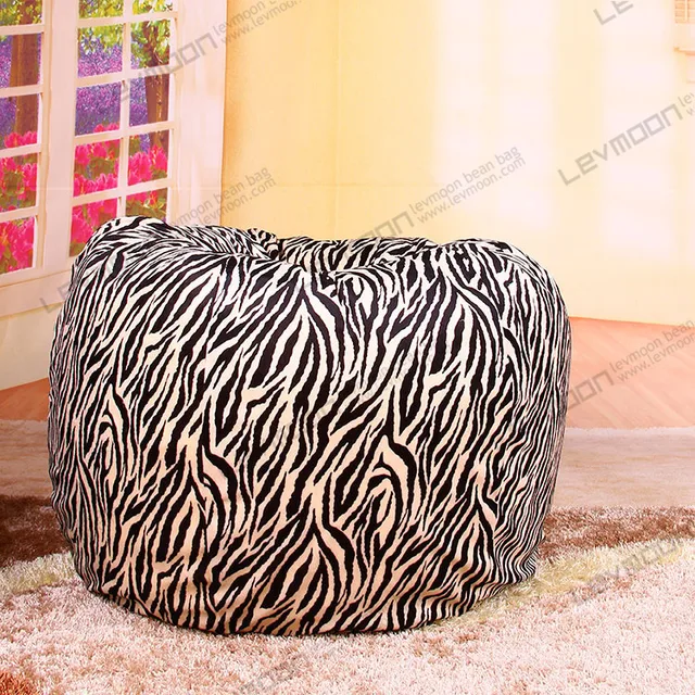 Us 95 0 Free Shipping Beanbags Chairs No Filling Tear Drop Childrens Bean Bag Kids Online Zebra Velvet Indoor For Bags In Living Room