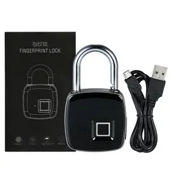 USB Перезаряжаемые Smart Bluetooth без ключа отпечатков пальцев замок IP65 Водонепроницаемый Anti-Theft замок безопасности двери Чемодан случае