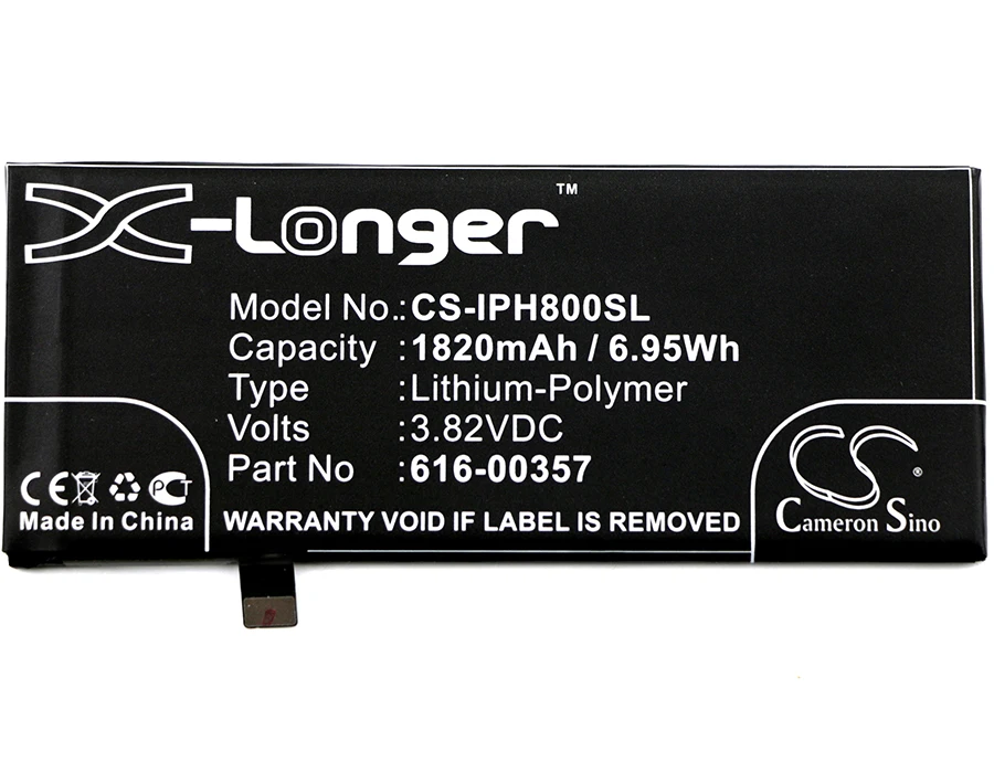 Аккумулятор Cameron Sino 1820 мАч 616 00357 для Apple A1863 iPhone 8|cameron sino|battery forcameron sino battery |