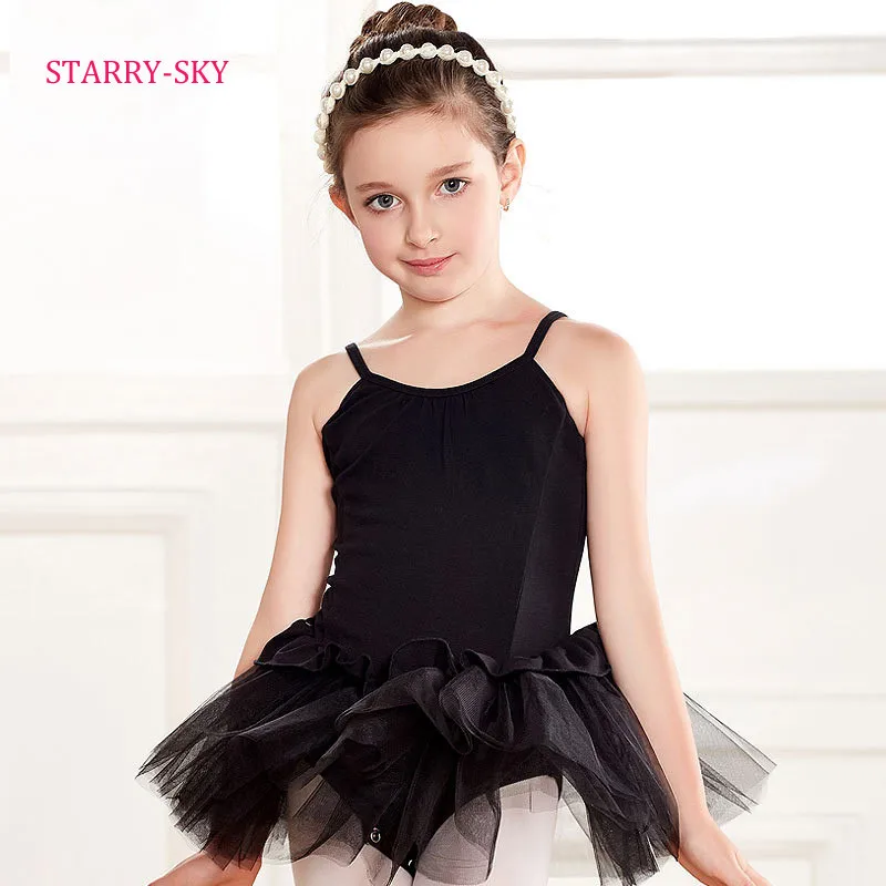 Summer Girls Ballet Tutu Dance Dress Kids Child Leotard Sleeveless