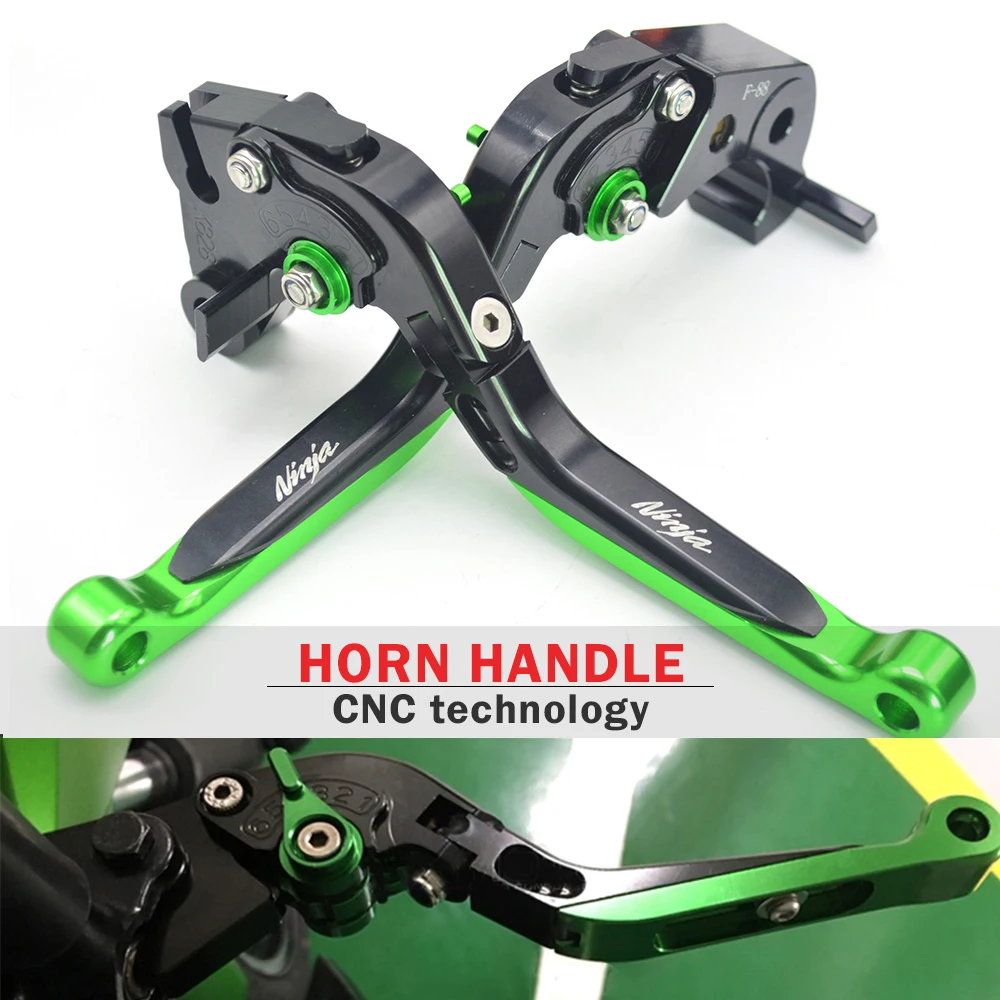 For Kawasaki NINJA 650R ER6F ER6N  ER 6F 6N Motorcycle Accessories Adjustable Folding Extendable Brake Clutch Levers 2009 - 2016