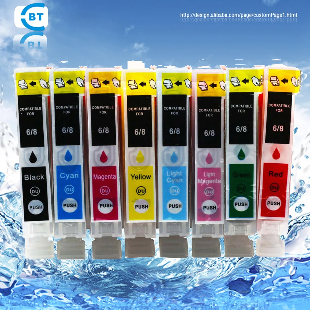 8 шт. чернильный картридж для принтера pro9000|ink cartridge|canon pgi-5bkcartridge for printer |