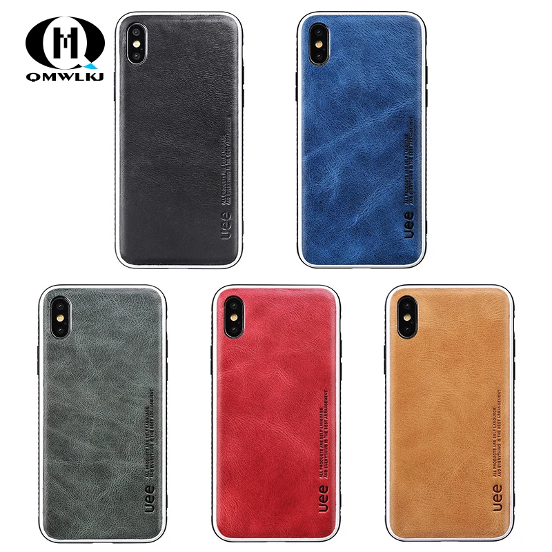 

High-grade Solid Color Business Gentleman Style Leather Phone Case For Iphone 6S 6Plus 6SPlus 7Plus 8Plus X XS XR XSMax