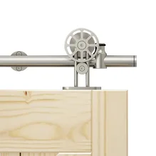 Diyhd ferramenta de montagem superior da roda, 5ft-8ft, aço inoxidável, barril deslizante, porta, montagem superior, raio, porta de madeira interior