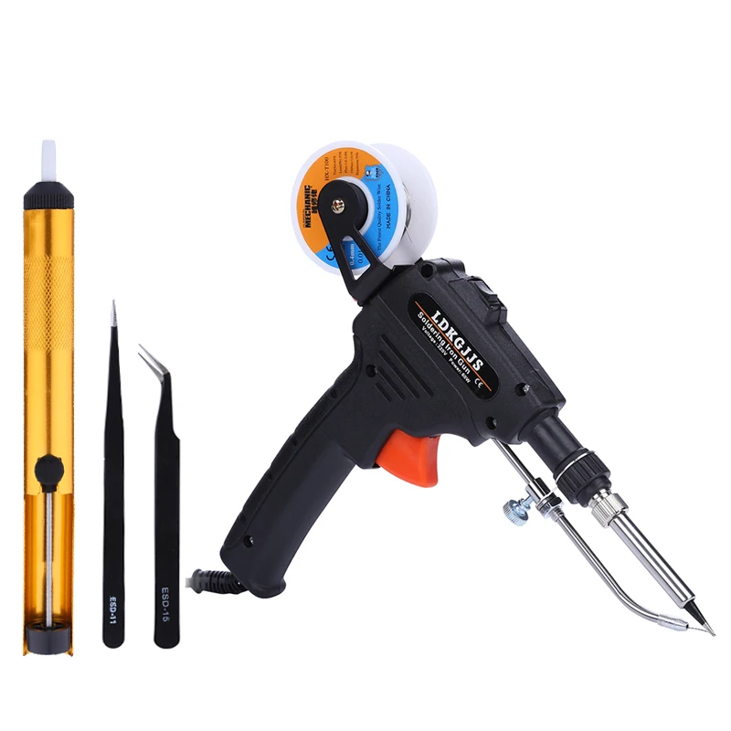 

220V 60W Electric Soldering Iron Hand-held Automatically Send Tin Soldering Gun Soldeerbout Solda BGA Tin Welding Tools
