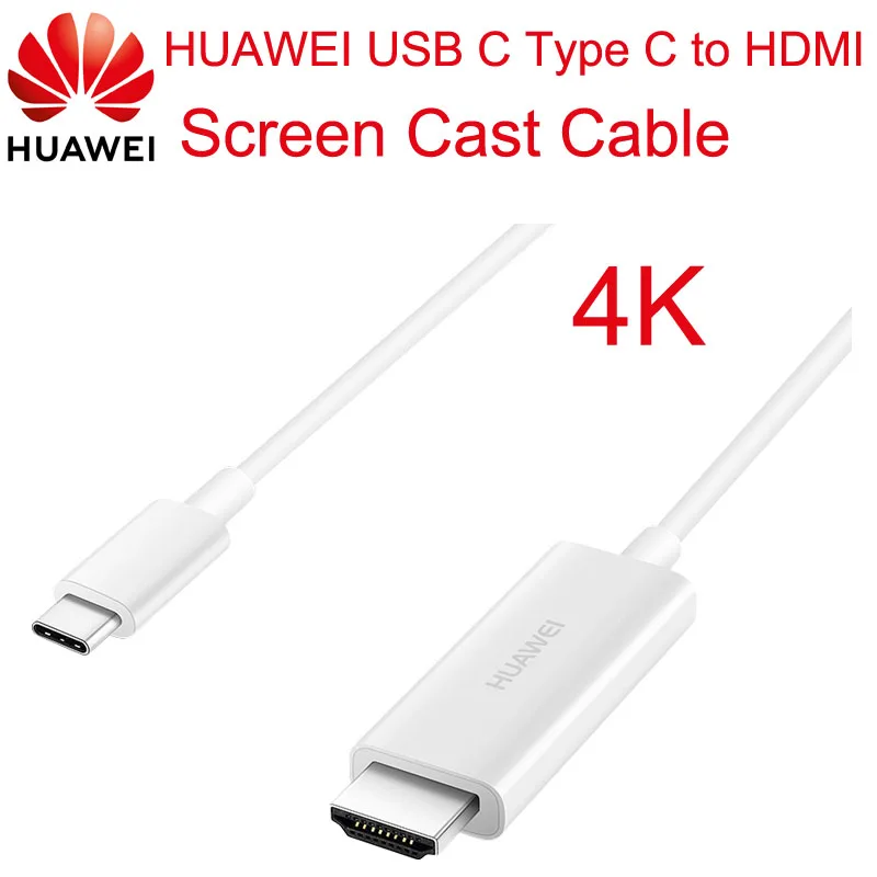 

4K 1.5M HUAWEI Original Easy Projection Cable Plug USB C Type C to HDMI P30 Pro 20 Mate 20 Pro X RS Mate 10 Pro Note 10 Matebook