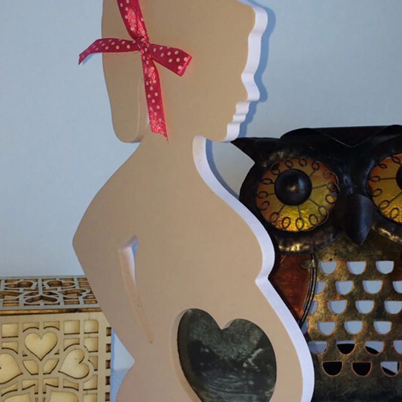 Nai yue Новое поступление любовь тизеры из дерева для беременной женщины Форма Подарочная фоторамка для будущая мать домашний декор