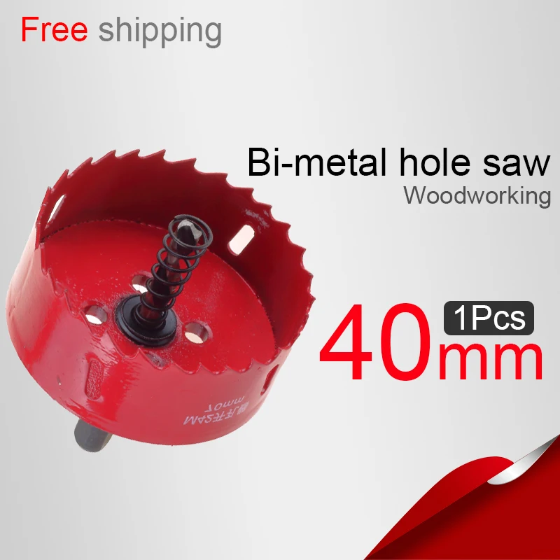 

40mm 1.574in Bi-metal hole saws The new listing Power tools Metal Drilling Drill bit Wood Drilling Buy 3 more favorable