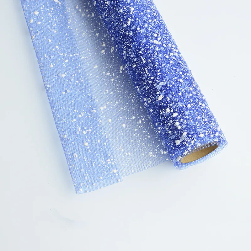 52cm*4yards Snow Dot Gauze Flower Wrapping Paper Material Bouquet