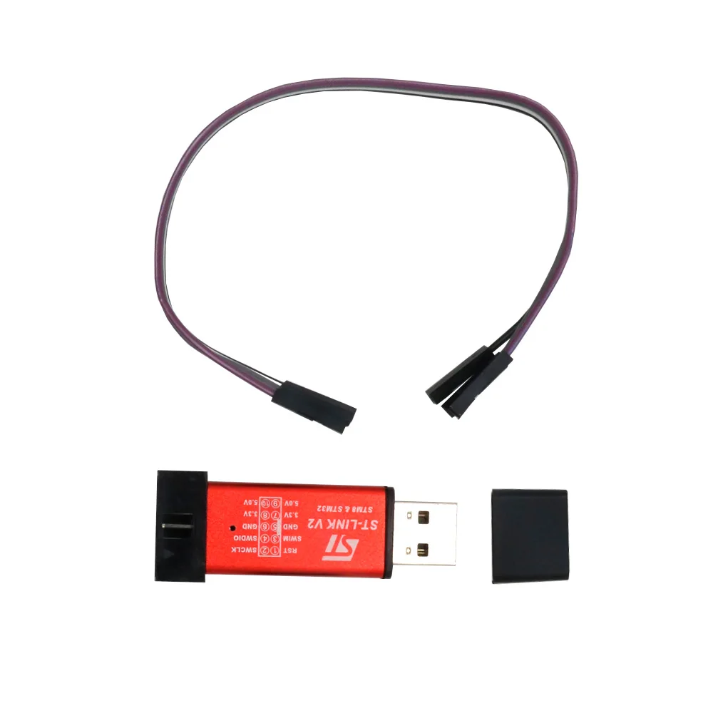 ST-Link V2 stlink mini STM8/STM32 STLINK simulator download programming With Cover afbeelding
