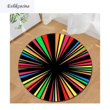 Цветной круглый нескользящий абсорбирующий коврик для ванной, коврик для гостиной, спальни, напольный ковер, Tapete Infantil