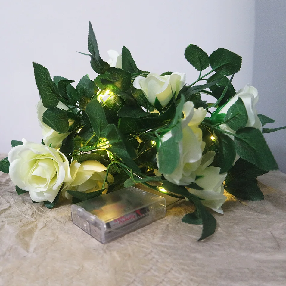 Lovely rose LED String Lights, AA Battery floral holiday lighting,Wedding Party flower garland decoration,Bedroom decoration Lovely rose LED String Lights, AA Battery floral holiday lighting,Wedding Party flower garland decoration,Bedroom decoration