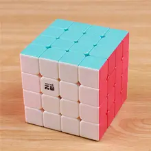 QIYI 4x4x4 магический скоростной кубик стикер менее Профессиональный головоломка cubo magico Развивающие игрушки для детей