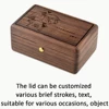 Sinzyo Handmade Wooden Photo frame My heart will go on Walnut Music box birthday Gift For Christmas/Valentine's day gift boxs 6