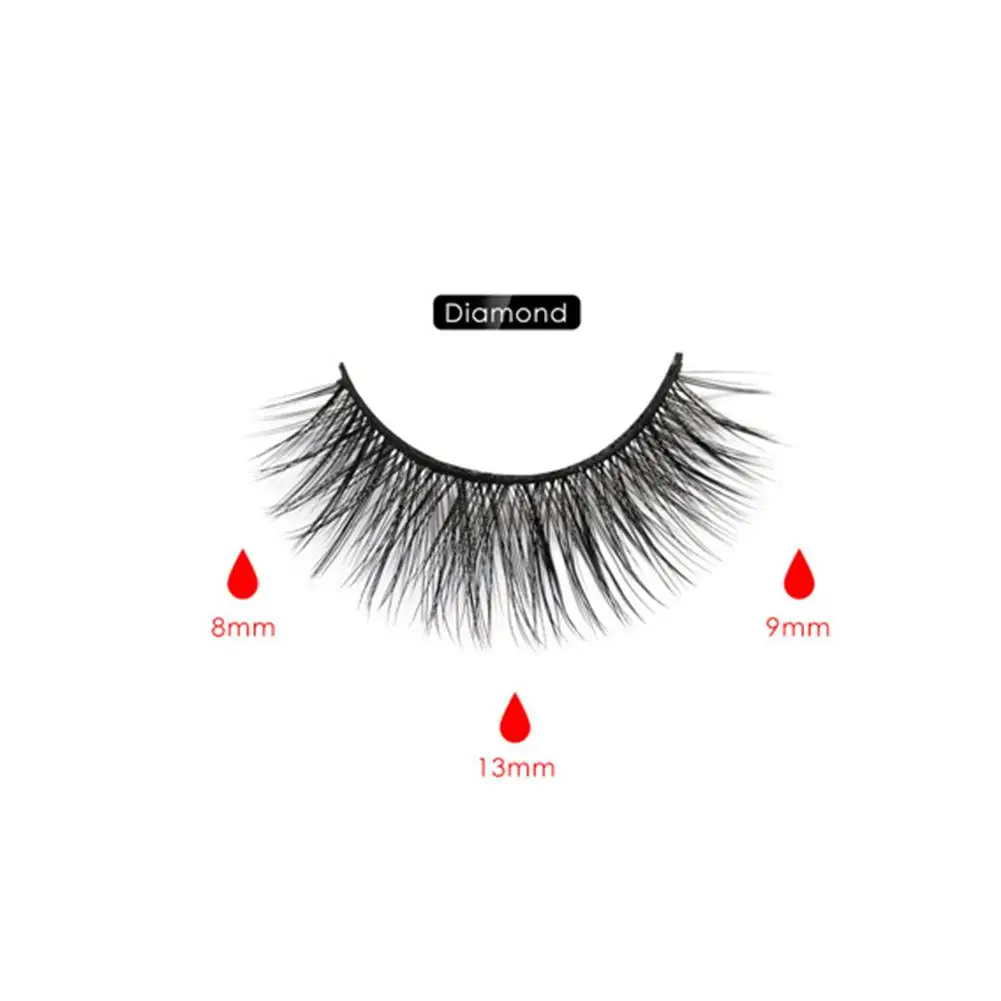 Eyeliner Magnético Eyeashes Impermeável Longa Duração Cílios Postiços 40p Kit 16 Cheap Cílios postiços