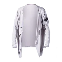 Fashion Latin Dance men Black White blue long Sleeve Practice Dance Wear Clothing Ballroom Dance Cardigan Coat Men Dances 2