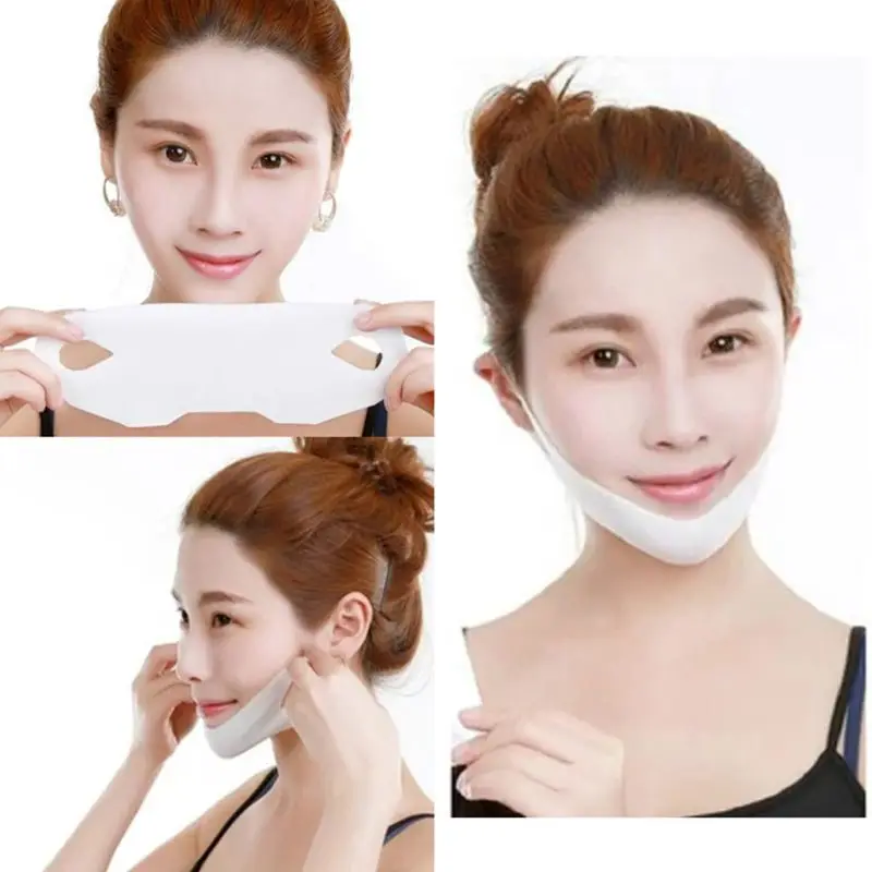 

Women 4D Anti Wrinkle V-Shape Face Firming Gel Sheet Jaw Cheek Slimming Double Chin Lifting Mask Facial Moisturizing Skin Care