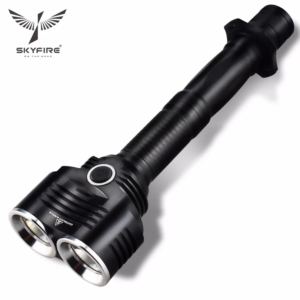 SKYFIRE Dual T6 1800Lumen Long Tactical Powerful Portable Waterproof