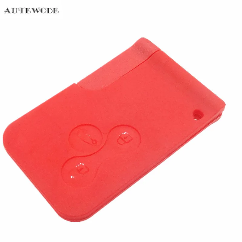 

AUTEWODE 3 buttons new Car remote key Cover shell fits for Renault megane case fob keyless Auto parts 1PC red color