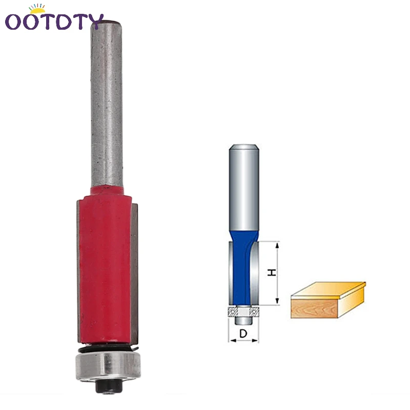 1/2 "12.7 мм флеш отделка немного твердосплавных для 1/4" хвостовиком Фрезы