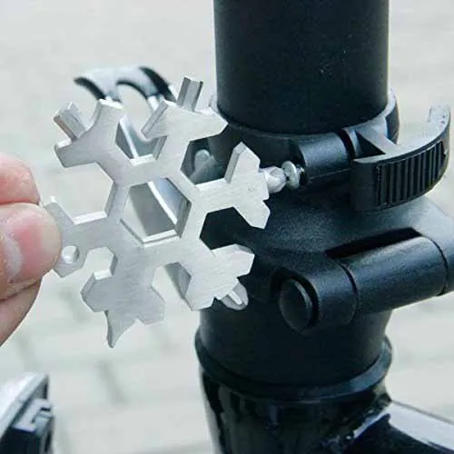 Snowflake Wrench EDC Multifunction Gadget Hexagon Octagon Compact and portable outdoor Snowflake tool card Bicycle repair