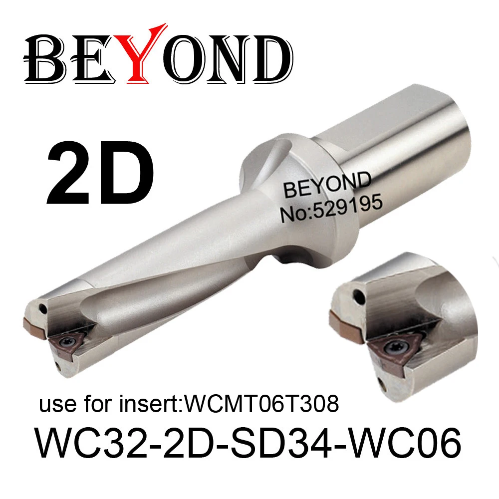 beyond-wc-2d-34mm-345mm-wc32-2d-sd34-wc06-sd345-u-drilling-use-carbide-inserts-wcmt-wcmt06t308-drill-bit-indexable-cnc-tools