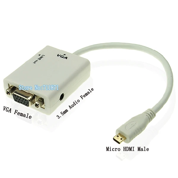 Micro Hdmi To Vga Cable Hdmi D Male To 