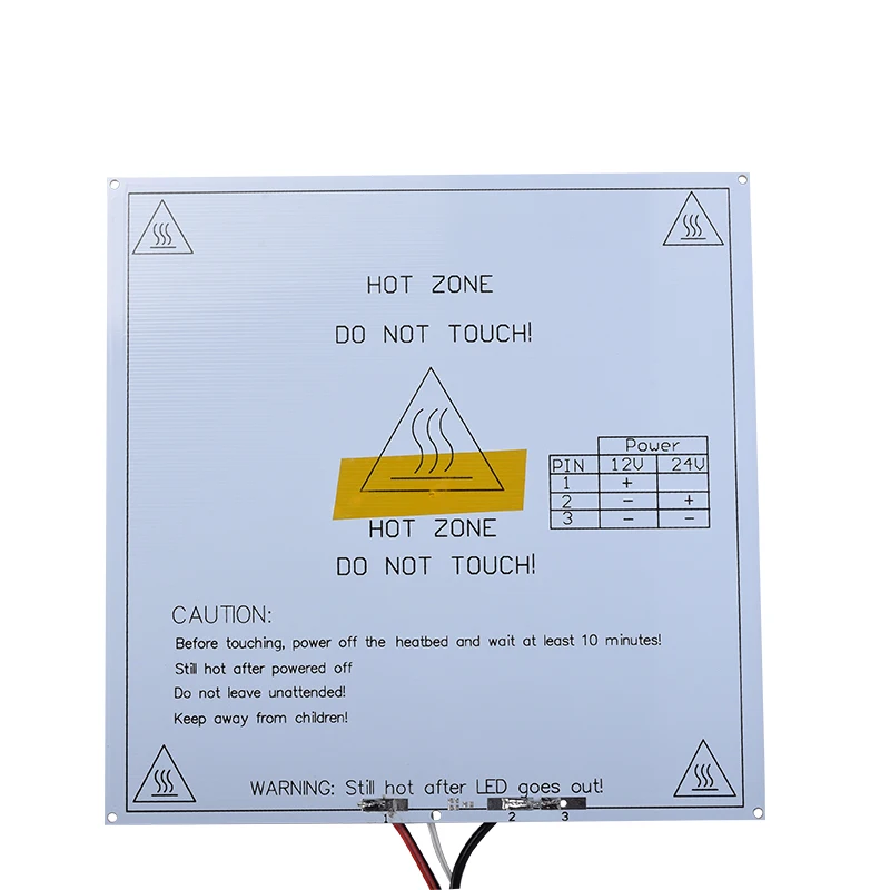 MK2B Heatbed 214*214*2 мм со светодиодом резистором и кабелем нагревательная панель Mendel MK2A