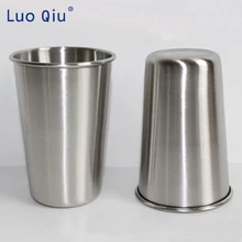 500 мл кружки из нержавеющей стали с соком пива стеклянная часть чашки 16 унций стакан пинт Металл кухня кружка Бар поставка