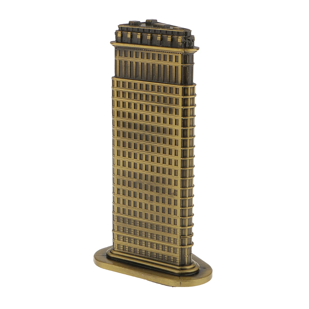 Souvenir Building Metal New York Flatiron Building Model Desk Decor -18cm