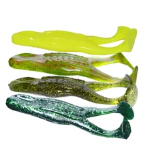 2pcs/lot 105mm 16g Frog Tender Fishing Lure Pretend Synthetic Lure Multicolor Crankbait Leurre Souple For Sea Fishing