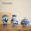 Blue and White Ceramic Vase Design Porcelain Flower Ancient Chinese Figure Story Pattern Vase Handmade Jingdezhen Flower Vases 3