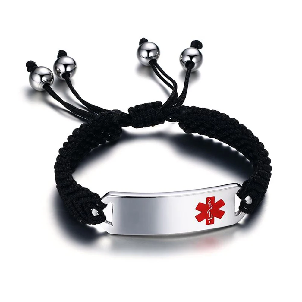 Boniskiss Unisex Jewelry Men's Bracelets Women Stainless Steel Medical