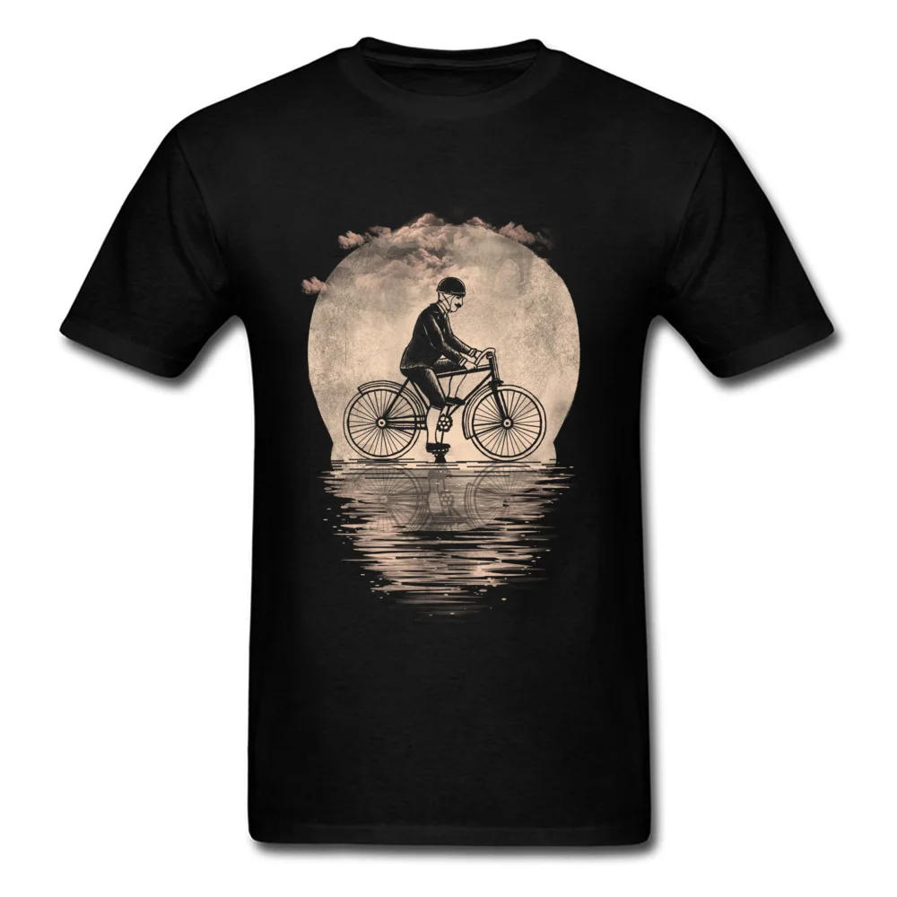 Live To Rider T Shirt Men Skull T-shirt Retro Style Moon Clothes Summer Cotton Tops Bicycle Lovers Tees Custom Mother Day Gift |
