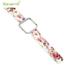 CARPRIE цветочный кожаный ремешок Замена для часов и рамка держатель оболочки для Fitbit часы Blaze крепежный инструмент ov29 p30 подарок