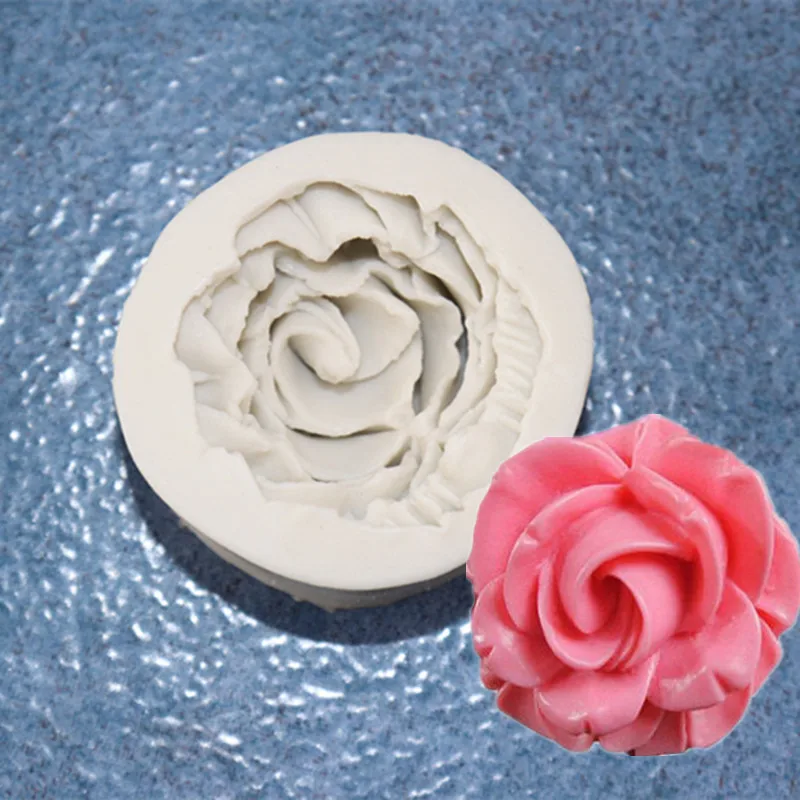 

Manufacturer Direct Selling Silicon Mold Sugar Chocolate Candy Tool Large Rose-Shaped DIY Cake Decoration Tool A217