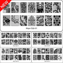 Beauty Lace Design Nail Stamping Plates Image Nail Stencil for Nail Art Stamps Plates Manicure Template Nail Tool