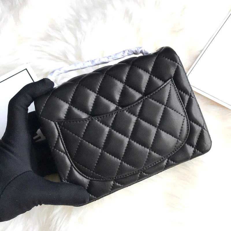 

YANBIN Top Leather Women Shoulder Bag Plaid Ladies Crossbody Bags Trendy Black Color Small Flap Shopping Geometric Plaid Handbag
