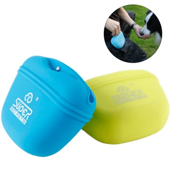 

Silicone Pet Dog Treat Bag Pocket Portable Food Pouch Haversack Puppy Snack Pack Waist Bag For Outdoor Pet Training